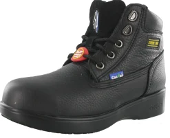 Cactus Women Black Steel Toe Work Boots Oil Resistant LS60S