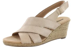 Clarks Lafley Krissy Ankle Strap Wedge Sandals Women's
