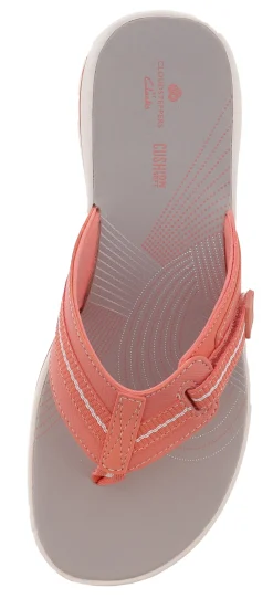 Clarks Women Cloudsteppers Walking Flip Flop Sandals Brinkley Jazz