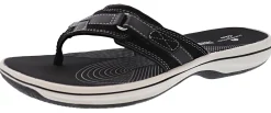 Clarks Women Sandals Lightweight Flip Flops Breeze Sea