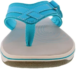 Clarks Women Sandals Lightweight Flip Flops Breeze Sea