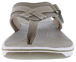 Clarks Women Sandals Lightweight Flip Flops Breeze Sea