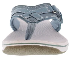 Clarks Women Sandals Lightweight Flip Flops Breeze Sea