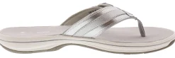 Clarks Women Sandals Lightweight Flip Flops Breeze Sea