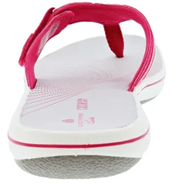 Clarks Women Sandals Lightweight Flip Flops Breeze Sea