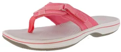 Clarks Women Sandals Lightweight Flip Flops Breeze Sea