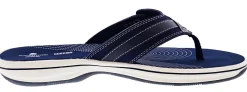 Clarks Women Sandals Lightweight Flip Flops Breeze Sea