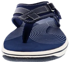 Clarks Women Sandals Lightweight Flip Flops Breeze Sea