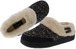 Clarks Women's Indoor Outdoor Winter Clog Slippers Ginger