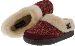 Clarks Women's Indoor Outdoor Winter Clog Slippers Ginger
