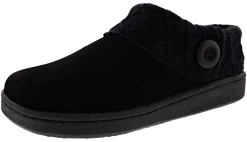 Clarks Women's Knitted Collar Clog Winter Slippers Angelina