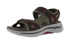 Skechers Men's Go Walk Arch Fit - Mission II Hook & Loop Strap Sandal