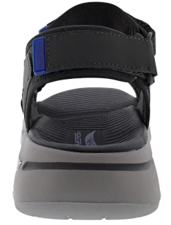 Skechers Men's Go Walk Arch Fit Sandal Mission Hook & Loop Strap Sandals