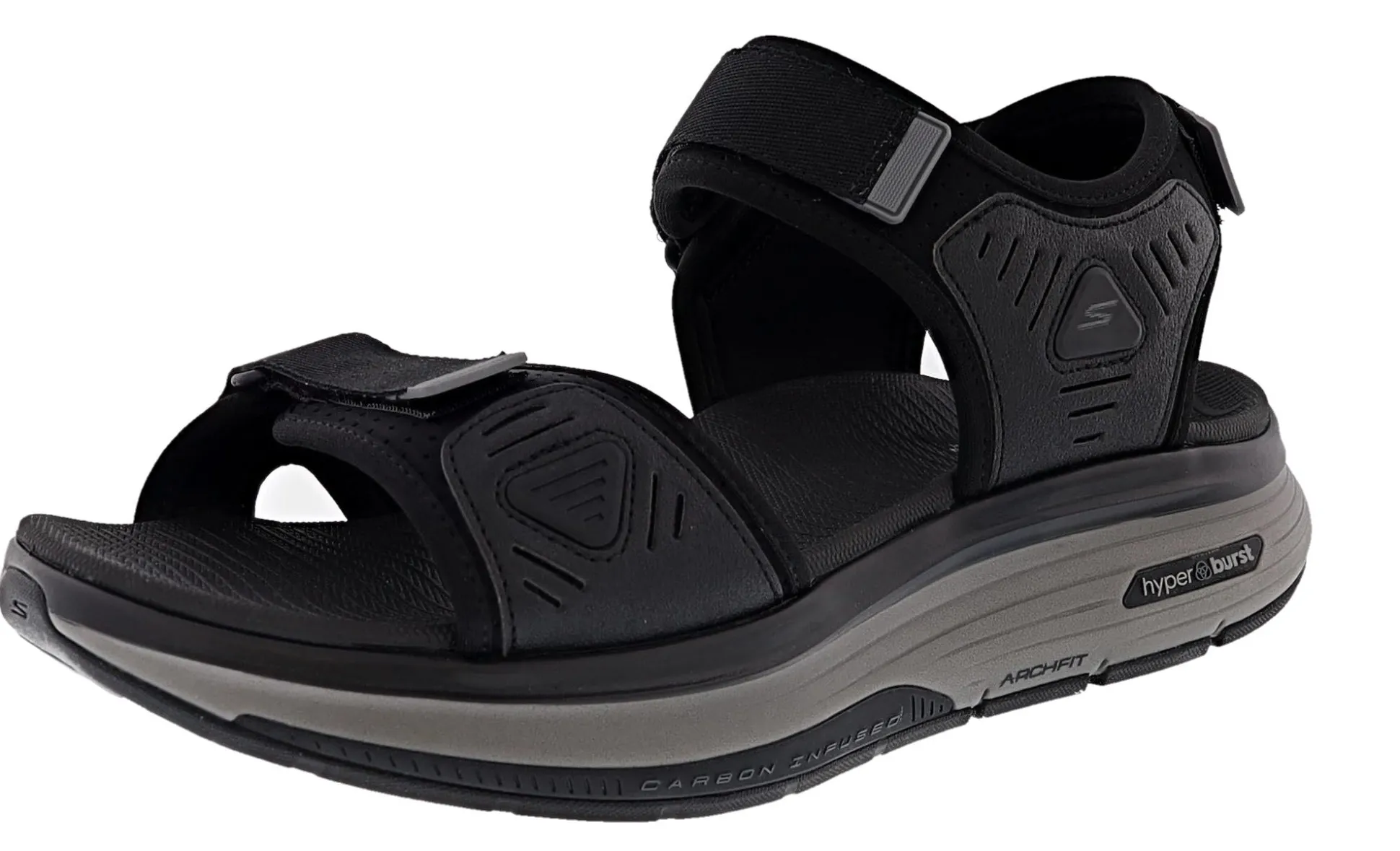Skechers Men's Go Walk Workout Walker Hook & Loop Strap Sandals