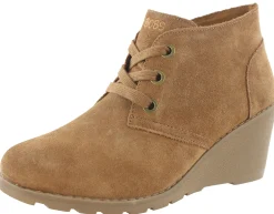Skechers Women Tumble Weed Ghost Town Wedge Ankle Chukka Boots