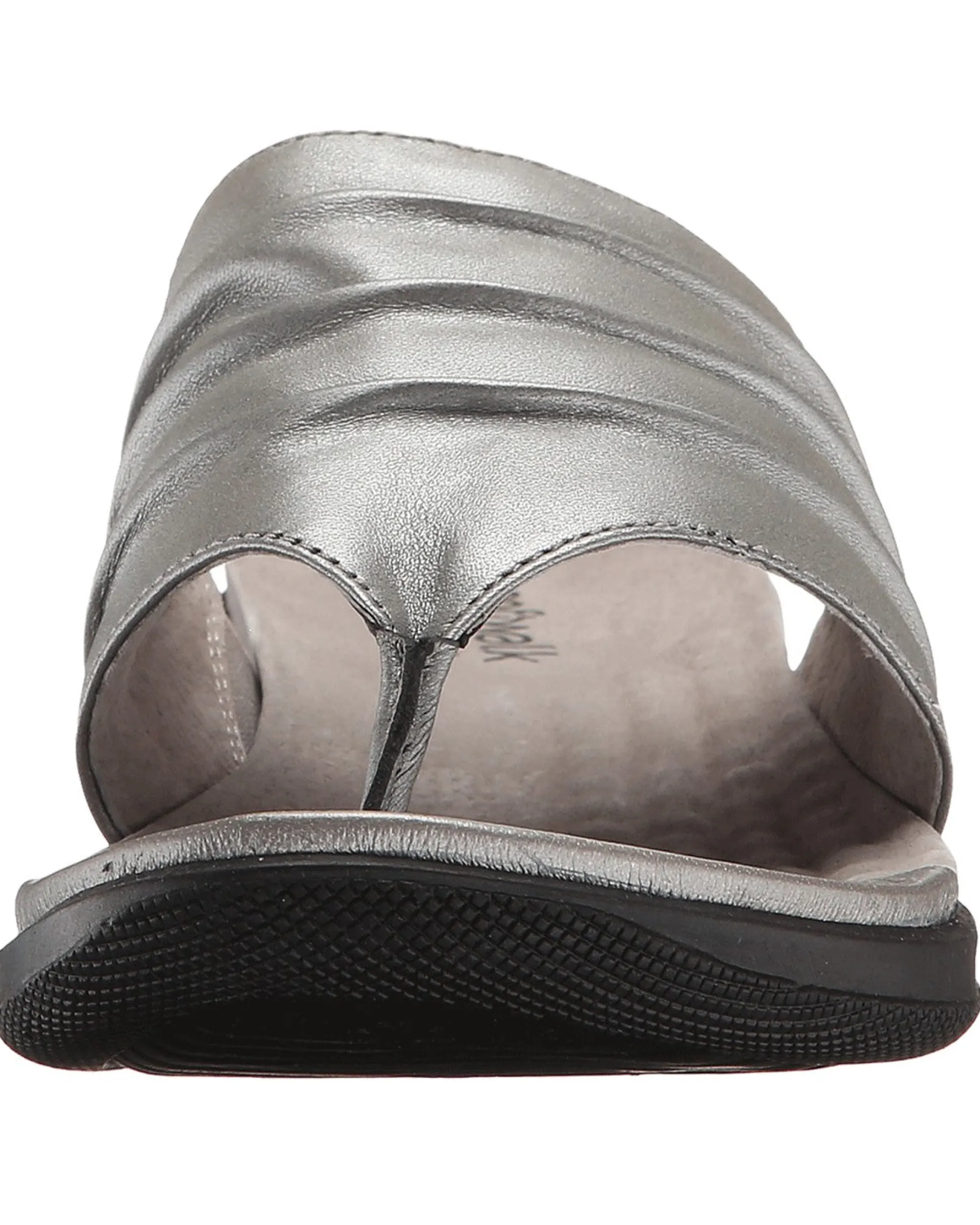 Softwalk Womens Summer Leather Sandals Thick Sole Wedge Slides