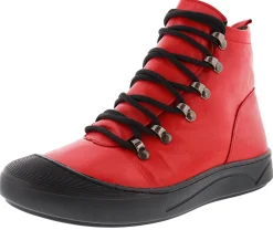 Spring Step Women's Lace Up Leather Booties Darleen